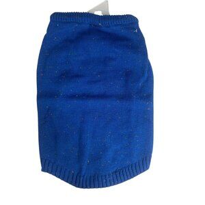 Top Paw Knit Dog Sweater Blue Speckled Size Small Winter Warm Pet Apparel